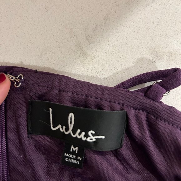 Lulus Great Thing Halter Neck Ruffle Minidress - size M - Picture 4 of 4